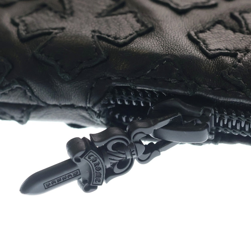 CHROME HEARTS(クロムハーツ) CHプラスパッチ レザーメガネケース ブラック