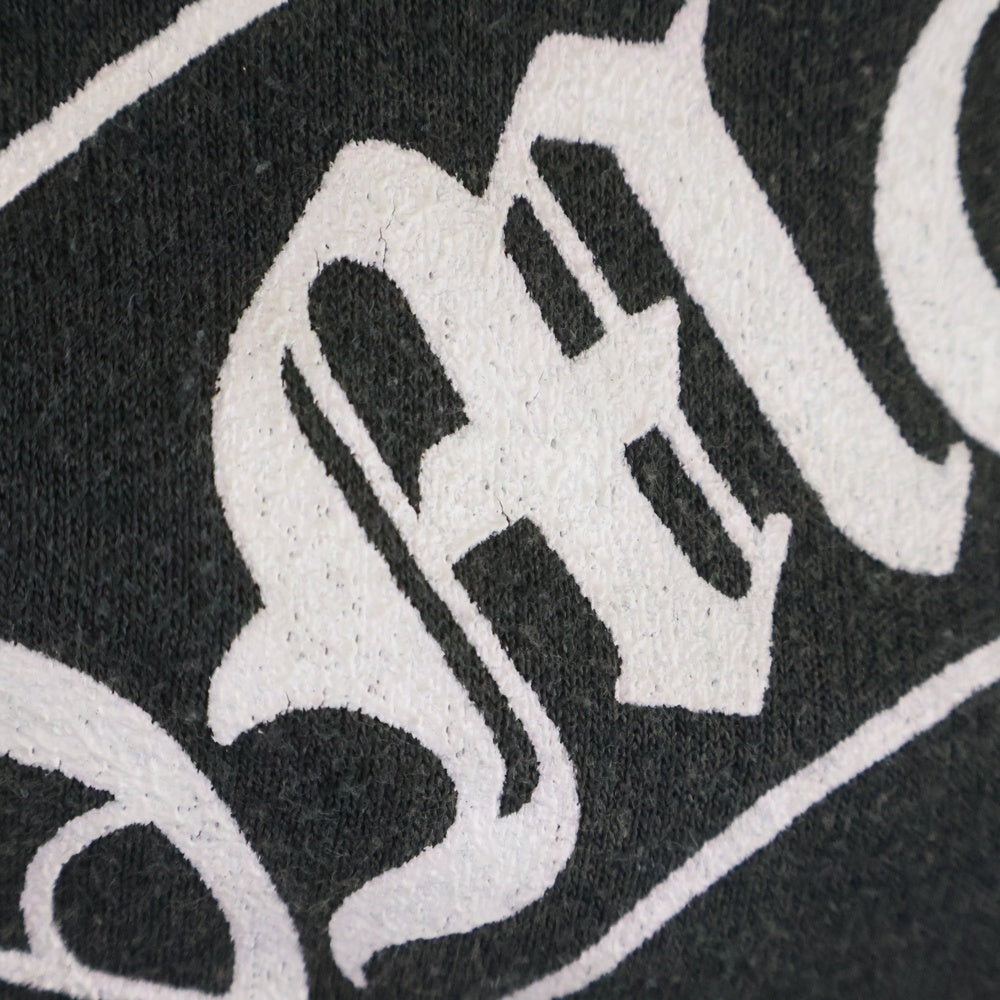 CHROME HEARTS(クロムハーツ) OLD SWTSHRT PLVR オールド バックホースシュープリント 裏地サーマル プルオーバーパーカー