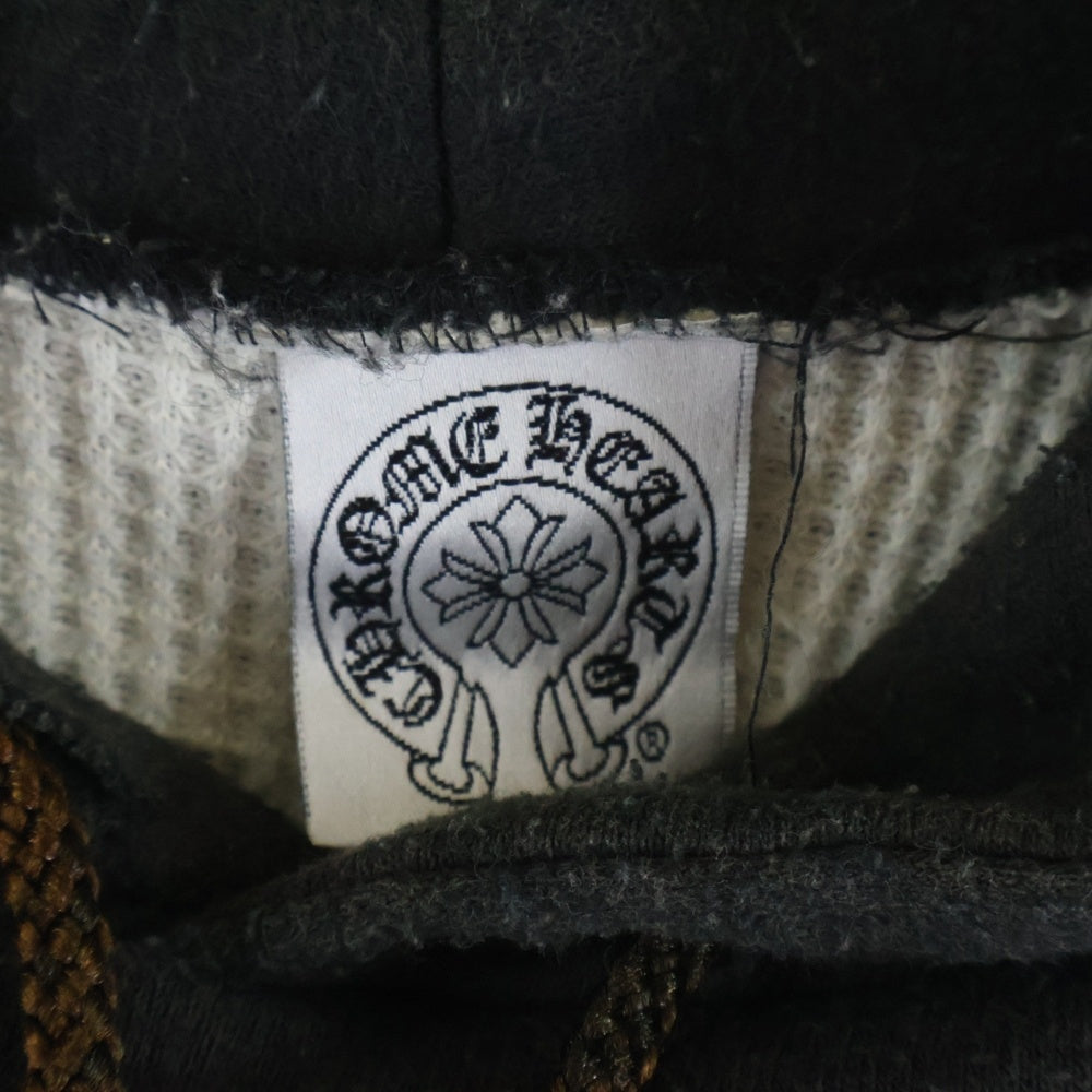 CHROME HEARTS(クロムハーツ) OLD SWTSHRT PLVR オールド バックホースシュープリント 裏地サーマル プルオーバーパーカー