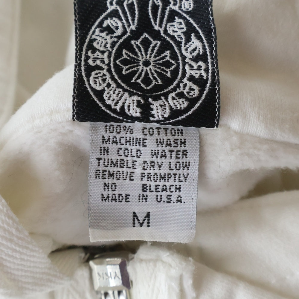 CHROME HEARTS(クロムハーツ) OLD T BAR ZIP HOODIE Tバー #10ダガージップ ジップパーカー ホワイト