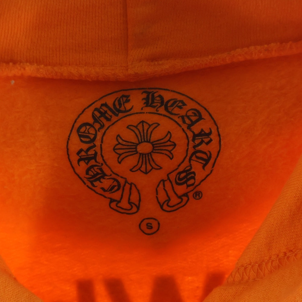 CHROME HEARTS(クロムハーツ) ×OFF WHITE HD PLVR V OFF WHITE オフホワイト ロゴプリント プルオーバーパーカー オレンジ