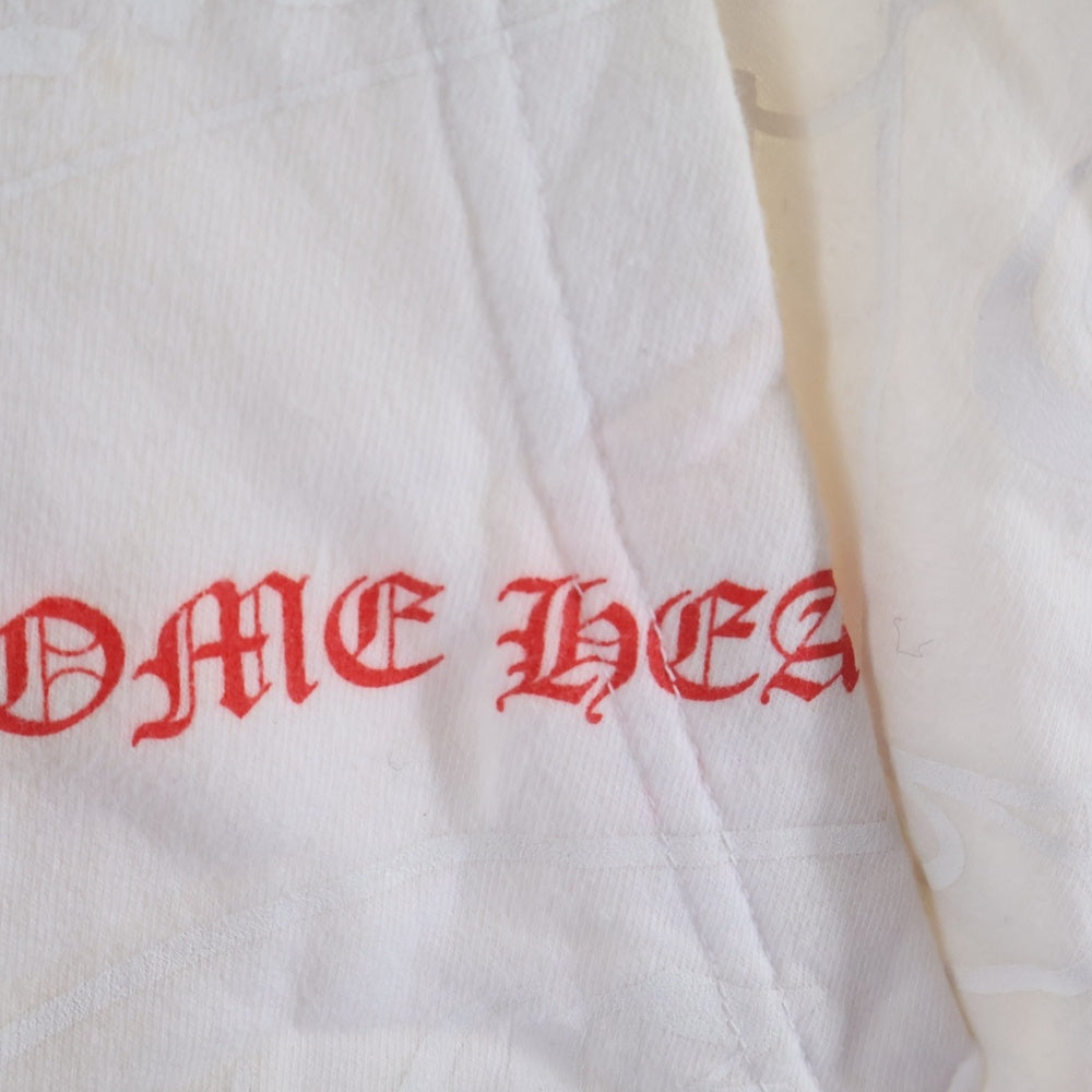 CHROME HEARTS(クロムハーツ) STENCIL HOODIE ステンシルプリント プルオーバーパーカー ホワイト