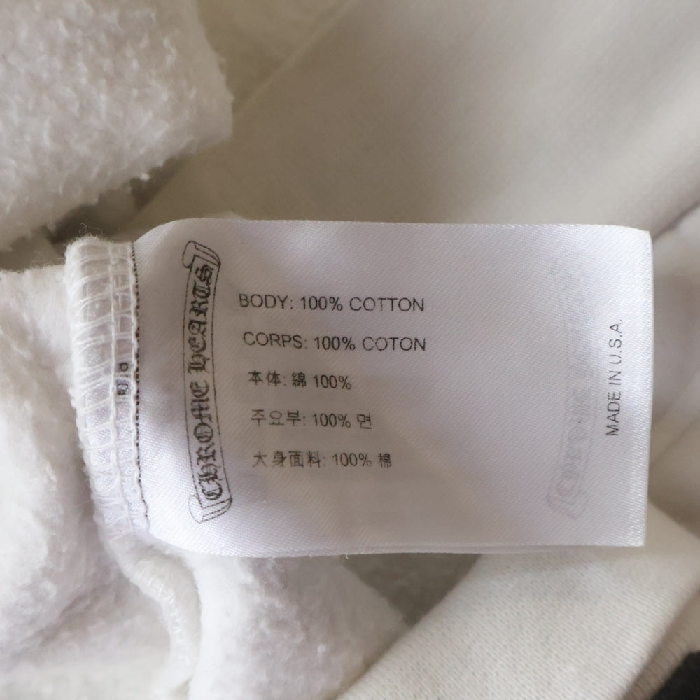 CHROME HEARTS(クロムハーツ) STENCIL HOODIE ステンシルプリント プルオーバーパーカー ホワイト