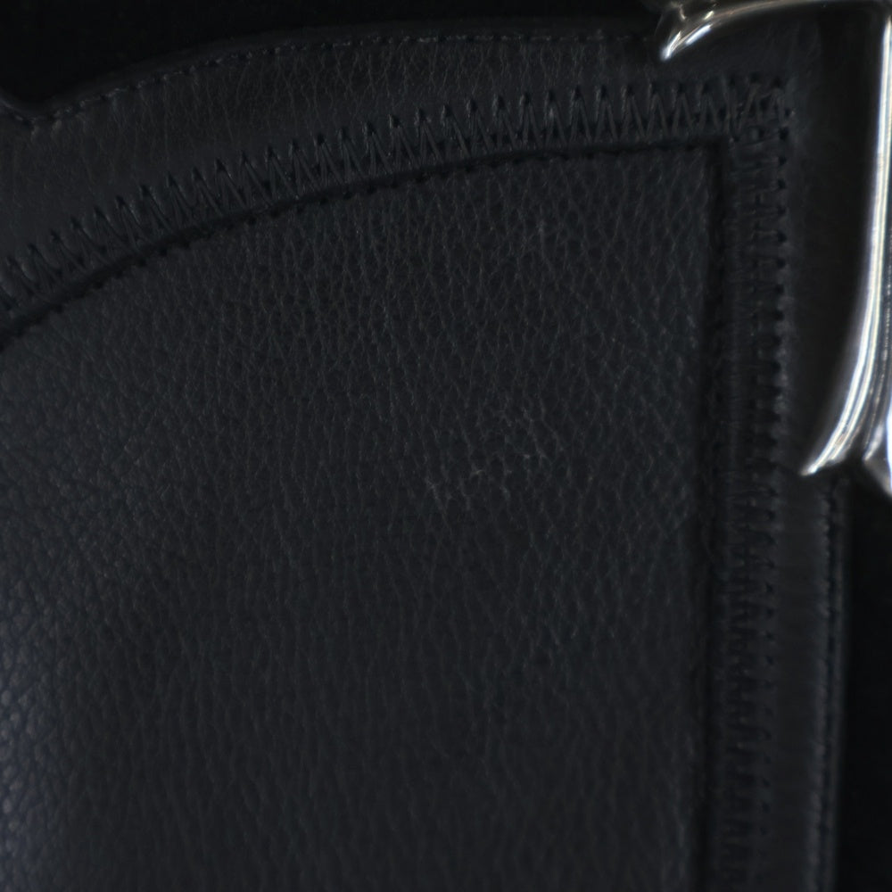 CHROME HEARTS(クロムハーツ) 6BTN ZIP FRNT VEST バックラージクロス装飾 クロスボールボタンレザーベスト