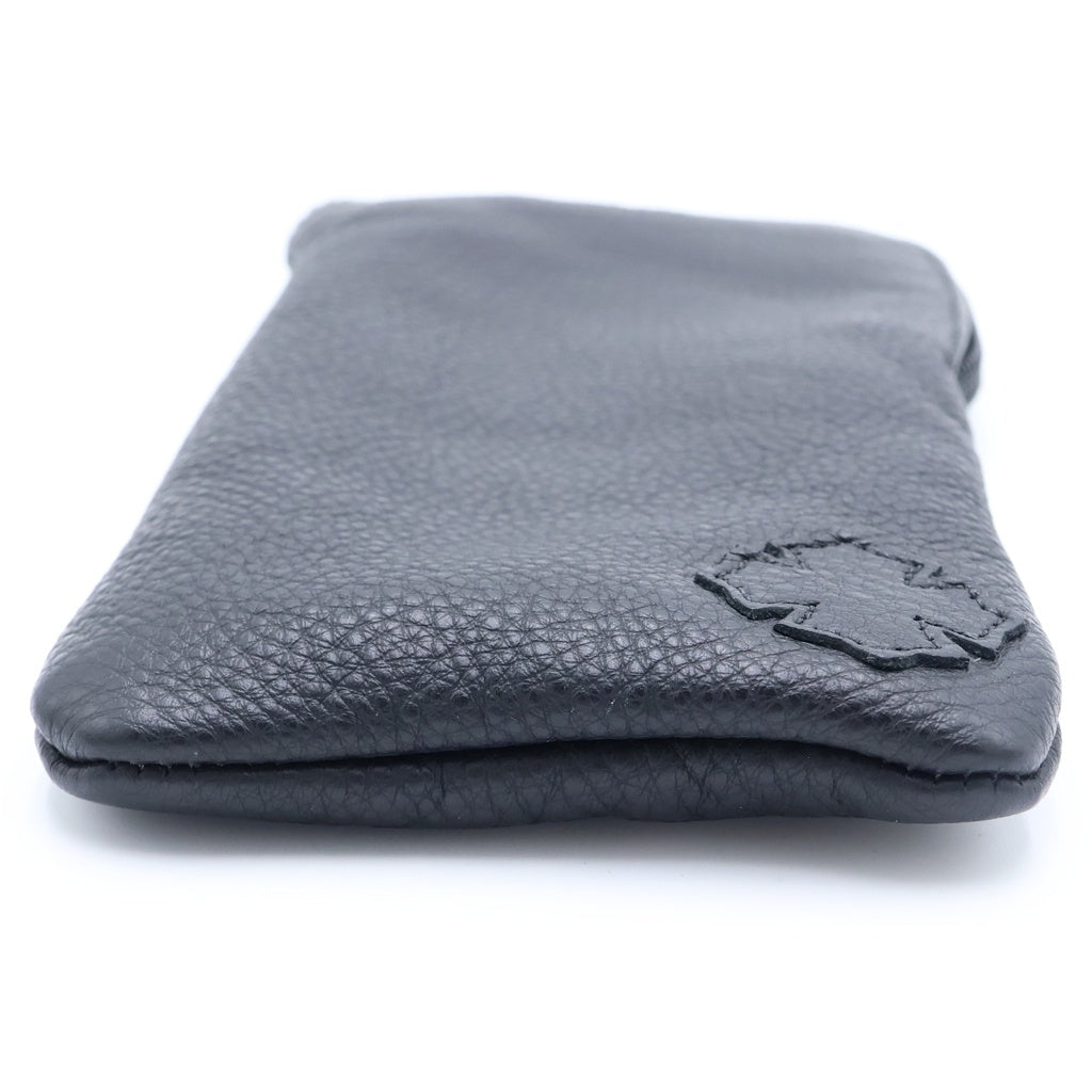 CHROME HEARTS(クロムハーツ) CASE アイウェアケース 眼鏡ケース レザー ブラック