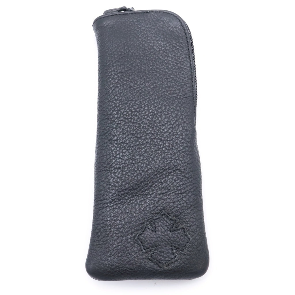CHROME HEARTS(クロムハーツ) CASE アイウェアケース 眼鏡ケース レザー ブラック