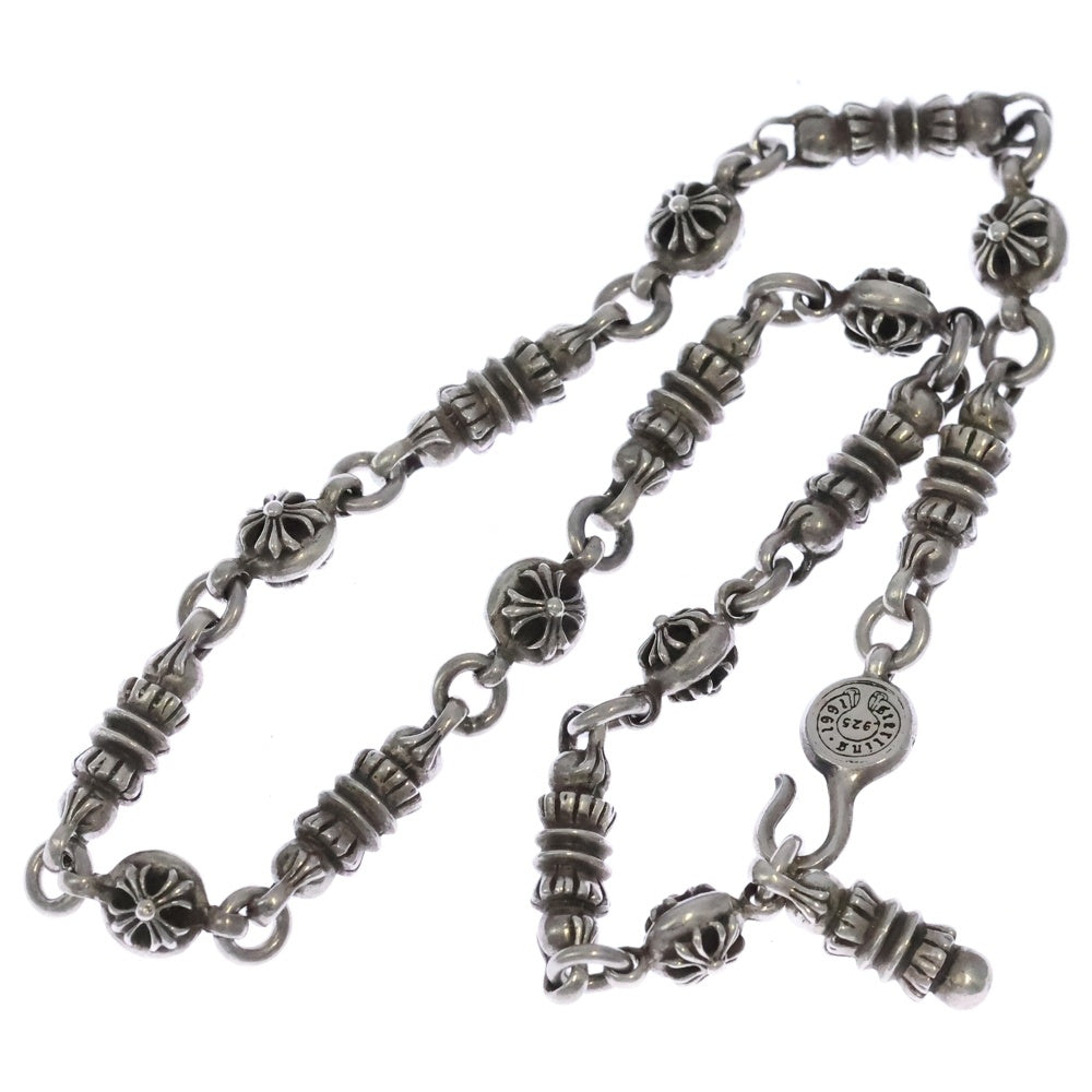 CHROME HEARTS(クロムハーツ) #2 CROSS BALL BARREL CHAIN クロスボール バレル チェーンネックレス シルバー