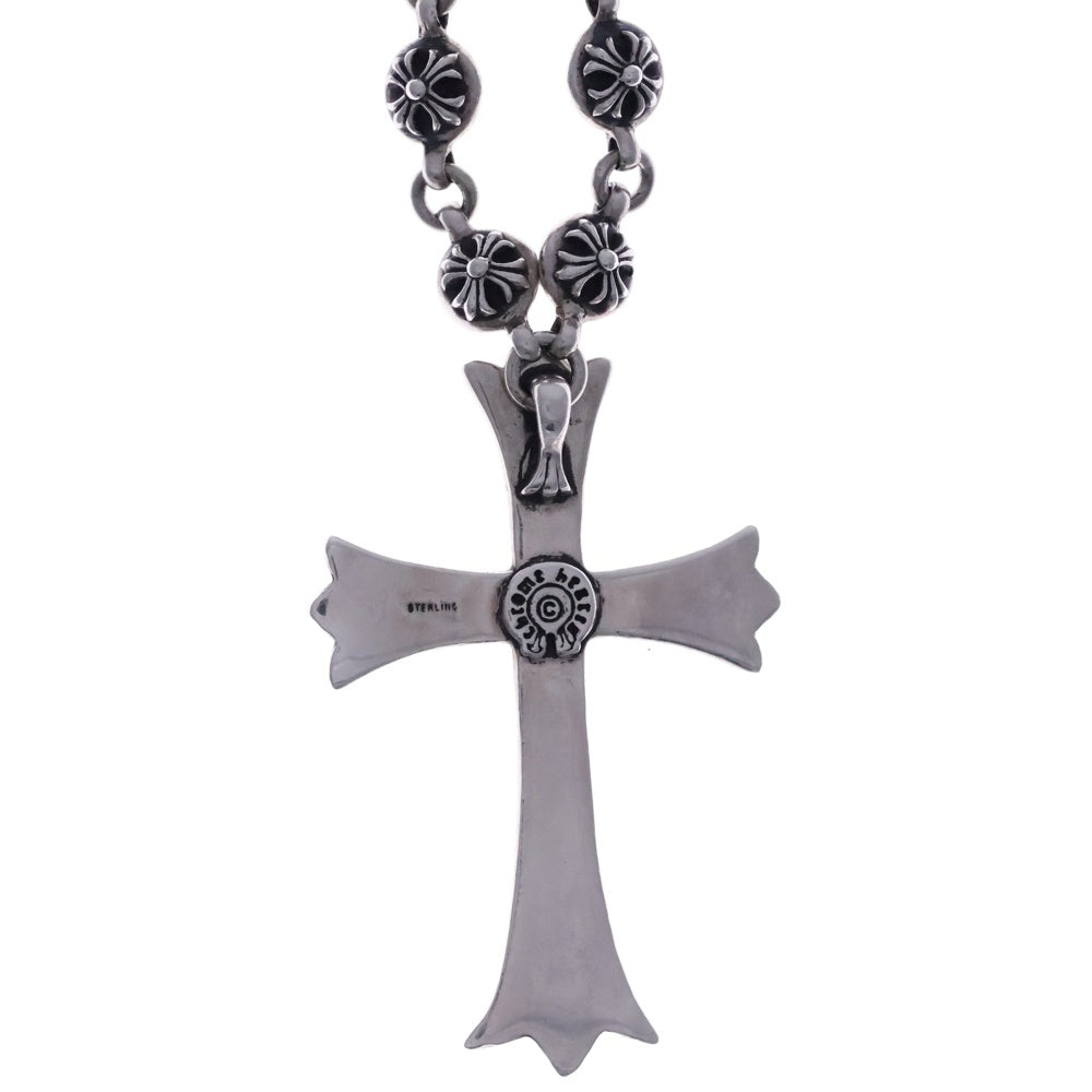 CHROME HEARTS(クロムハーツ) #1 CRSBL CHN LRG CH CRS クロスボールチェーンラージクロス シルバーネックレス