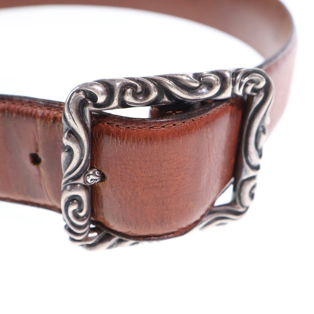 CHROME HEARTS(クロムハーツ) BLT SCRLREC レクタングルスクロール レザーベルト