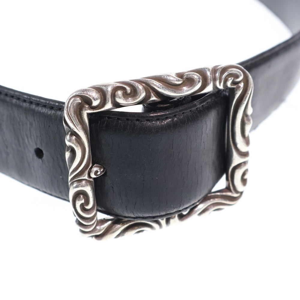 CHROME HEARTS(クロムハーツ) BLT SCRLREC レクタングルスクロール レザーベルト