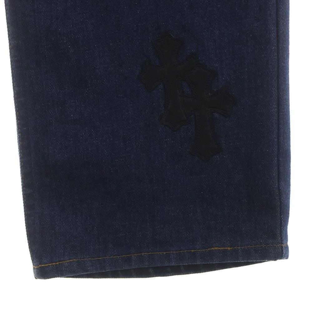 CHROME HEARTS(クロムハーツ) ×LEVI'S U VNTG JEAN BLU ORNG TAB 517 クロスパッチ付きウォッシュドデニムパンツ