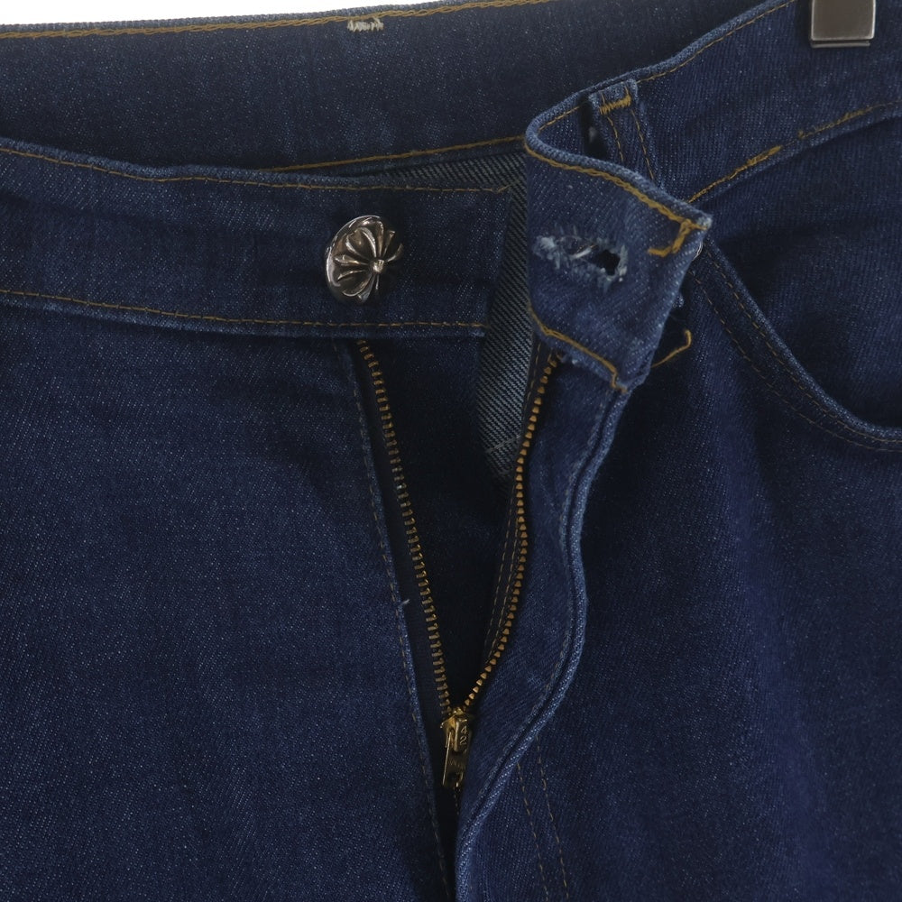 CHROME HEARTS(クロムハーツ) ×LEVI'S U VNTG JEAN BLU ORNG TAB 517 クロスパッチ付きウォッシュドデニムパンツ