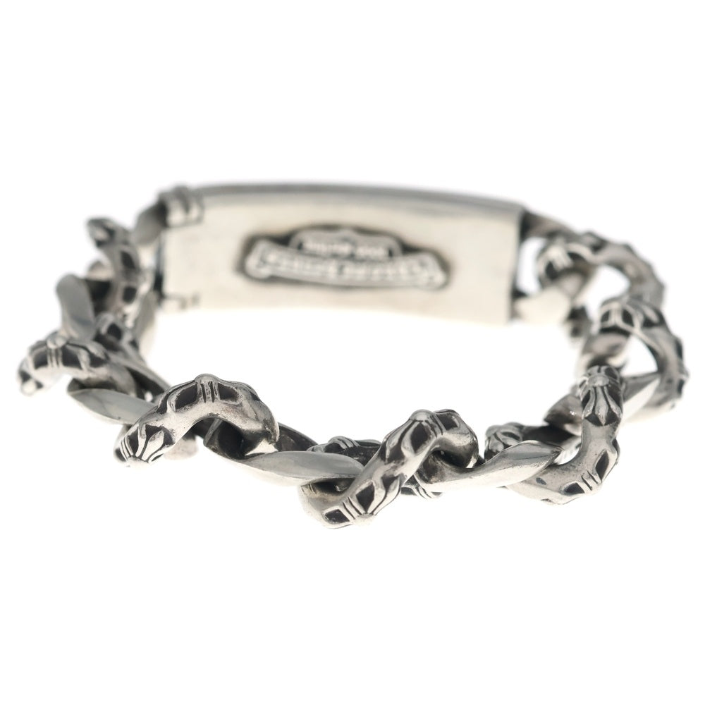 CHROME HEARTS(クロムハーツ) ID FLORAL HEART フローラルハート IDファンシーリンク ブレスレット 13LINK シルバー BCA166