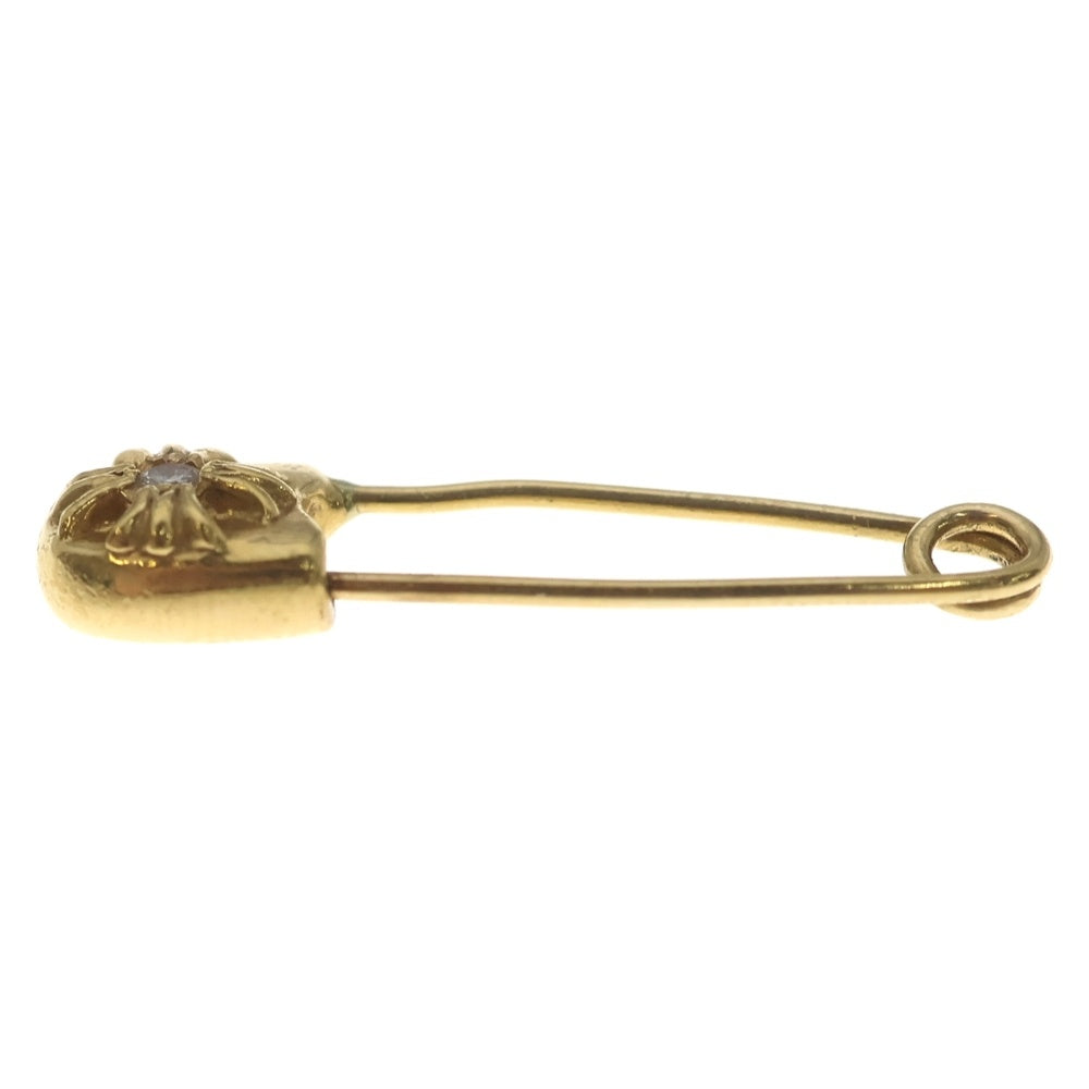 CHROME HEARTS(クロムハーツ) 22K SAFETY PIN S 1DIA 22Kスモールセーフティピン 1ダイヤ ゴールドネックレストップ