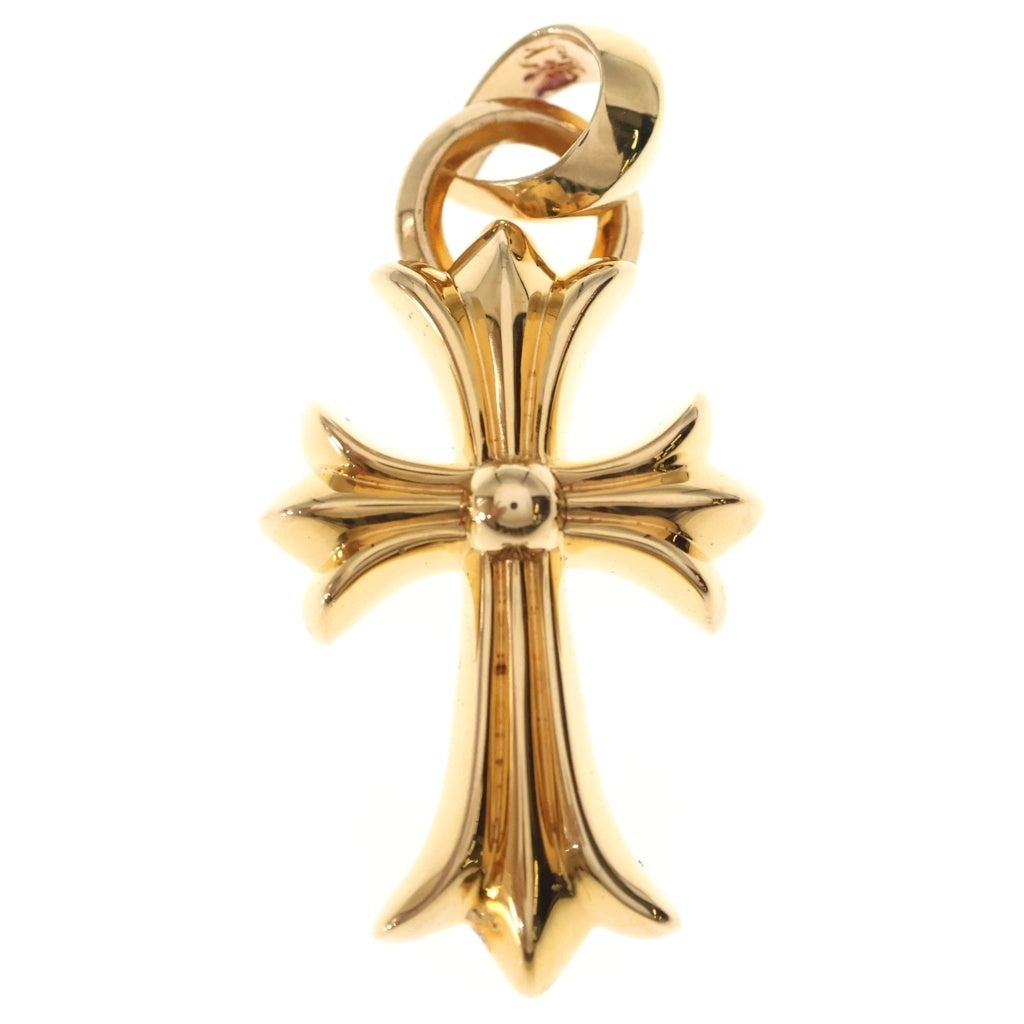 CHROME HEARTS(クロムハーツ) 22K CH CRS SML W/BALE スモールCHクロス Wベイル ゴールドネックレストップ