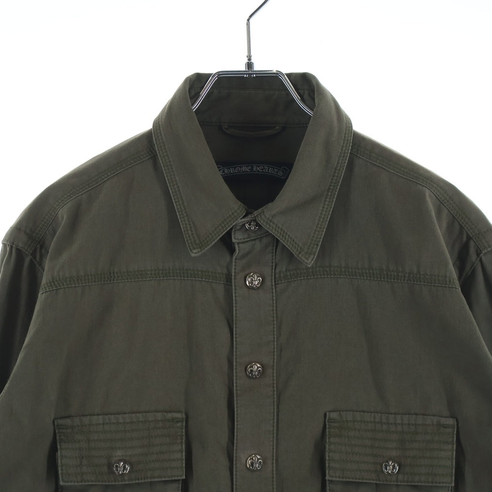 CHROME HEARTS(クロムハーツ) ARMY FBRC アーミーシャツ BSフレアボタンミリタリー長袖シャツ
