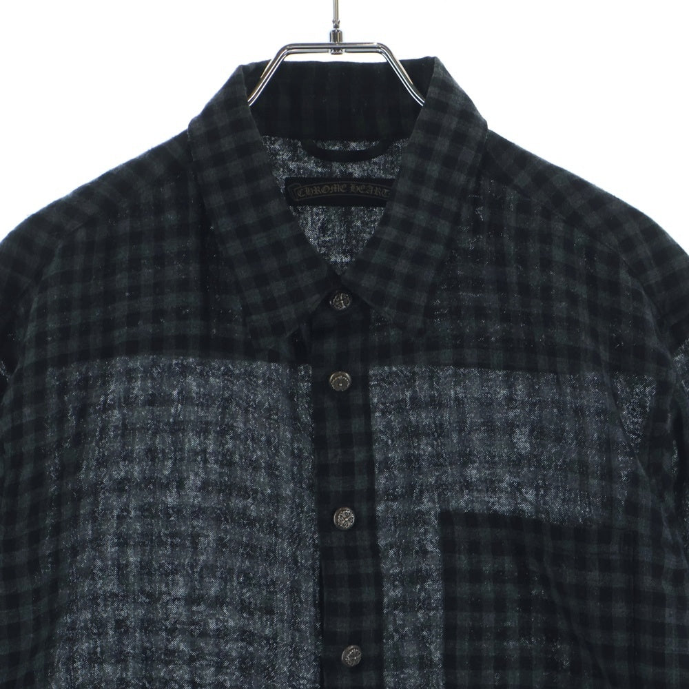 CHROME HEARTS(クロムハーツ) LOOSEENDS/ルーズエンド クロスボールボタンチェック長袖シャツ