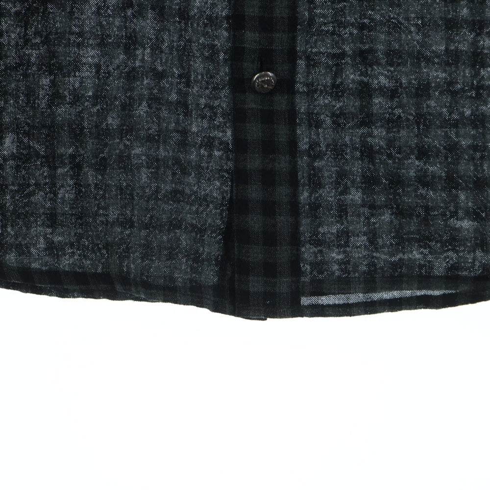 CHROME HEARTS(クロムハーツ) LOOSEENDS/ルーズエンド クロスボールボタンチェック長袖シャツ