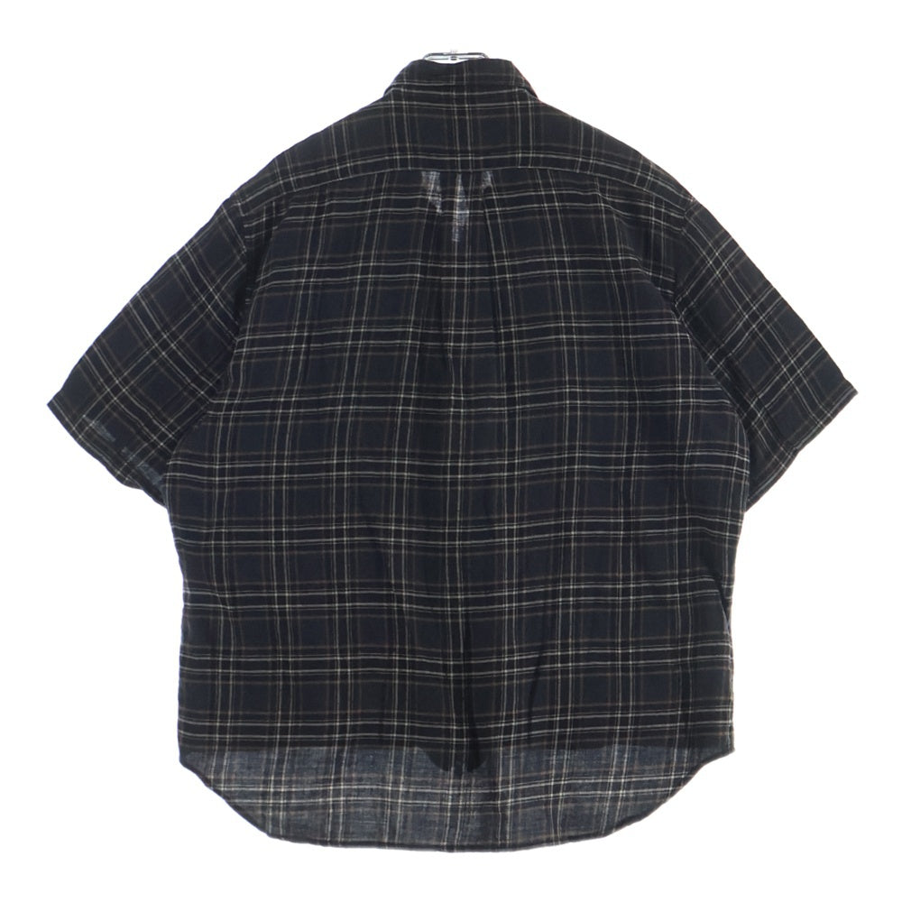 CHROME HEARTS(クロムハーツ) Y NOT HEYWOOD ダガージップアップフランネルチェック半袖シャツ
