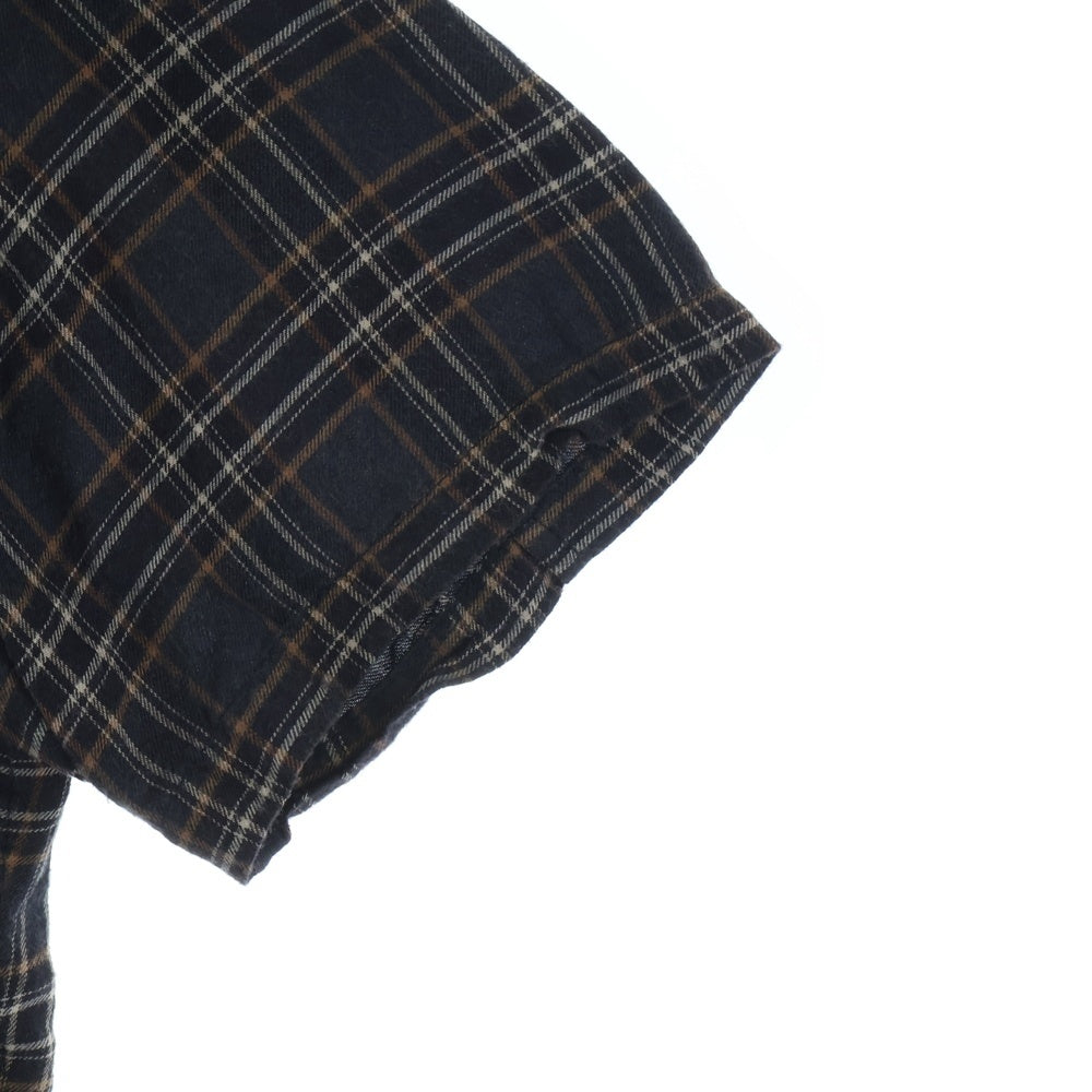 CHROME HEARTS(クロムハーツ) Y NOT HEYWOOD ダガージップアップフランネルチェック半袖シャツ