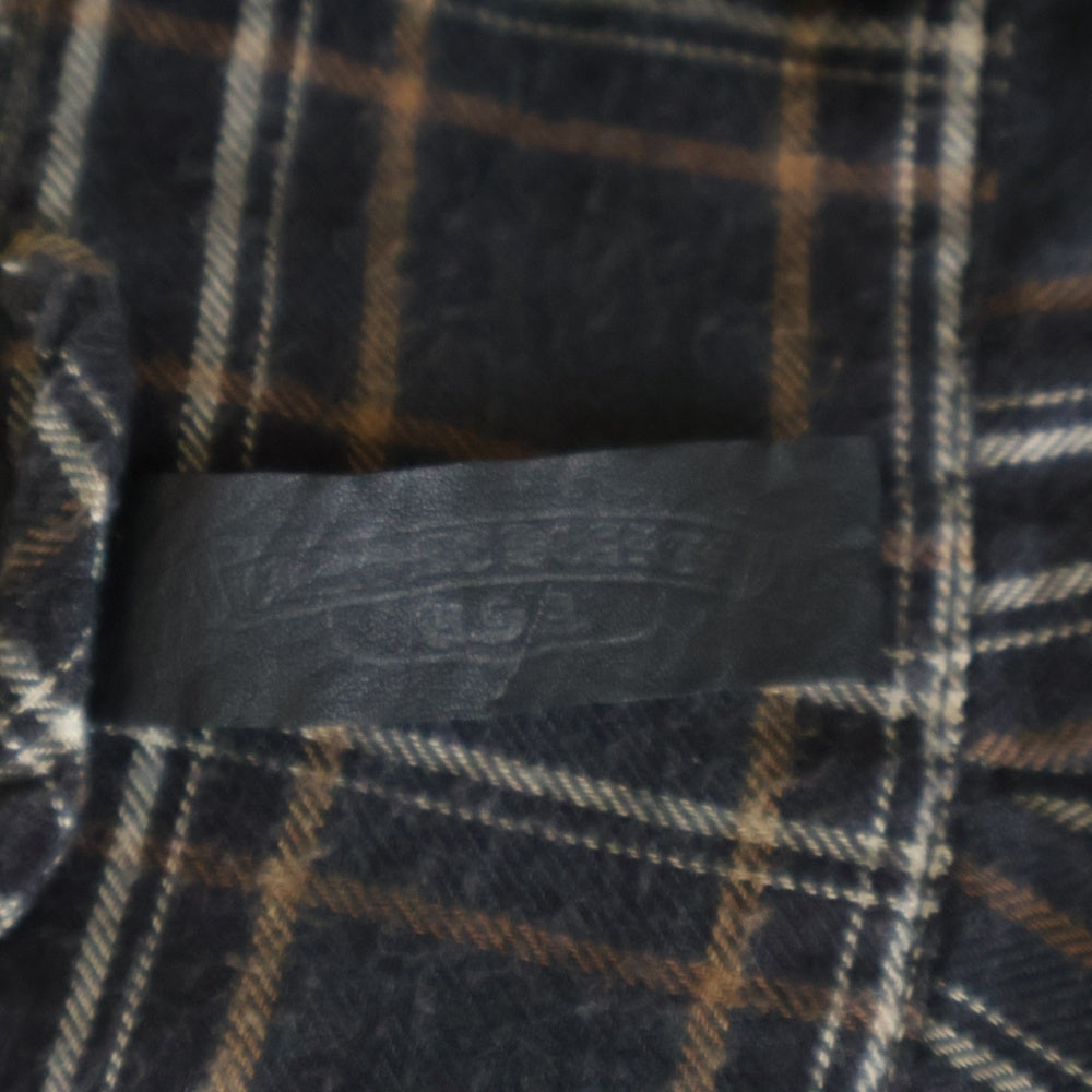 CHROME HEARTS(クロムハーツ) Y NOT HEYWOOD ダガージップアップフランネルチェック半袖シャツ