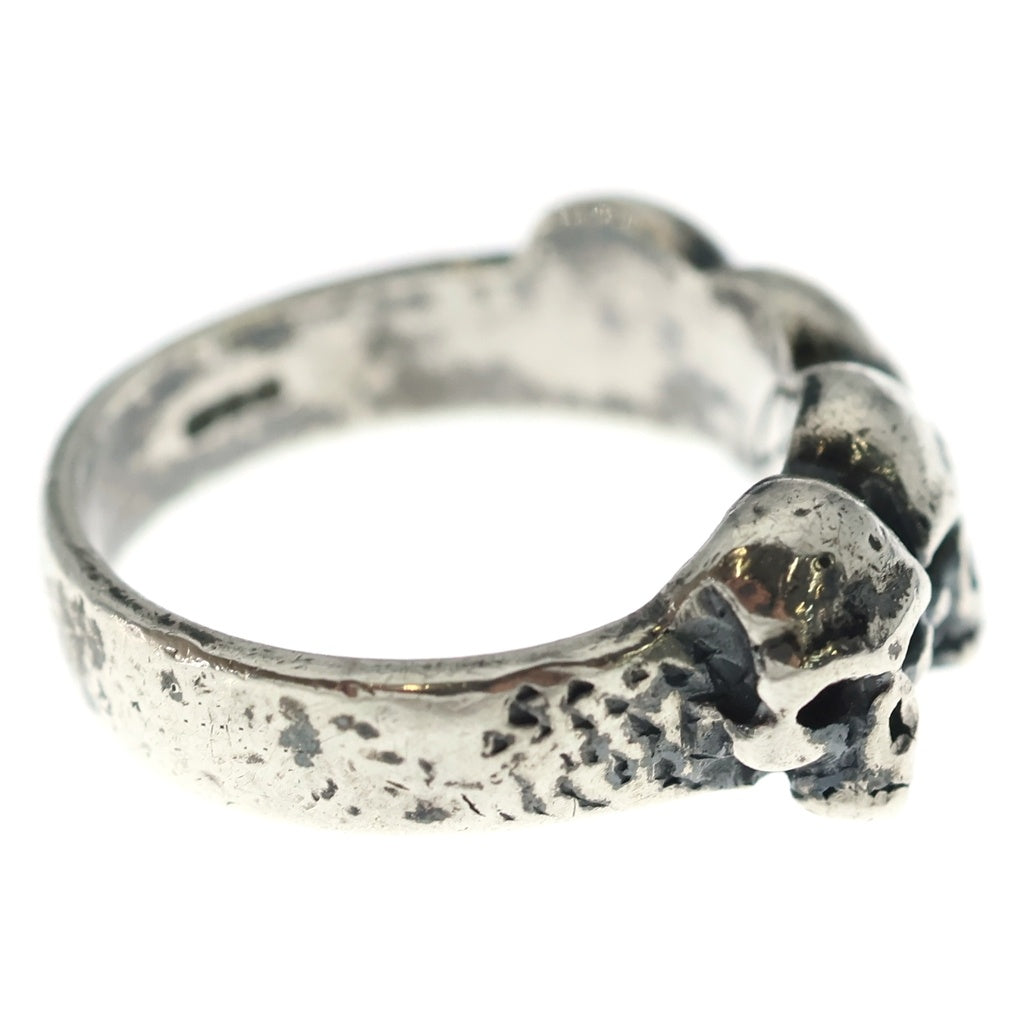 CRAZY PIG(クレイジーピッグ) 4 SKULL RING 4スカル リング シルバー