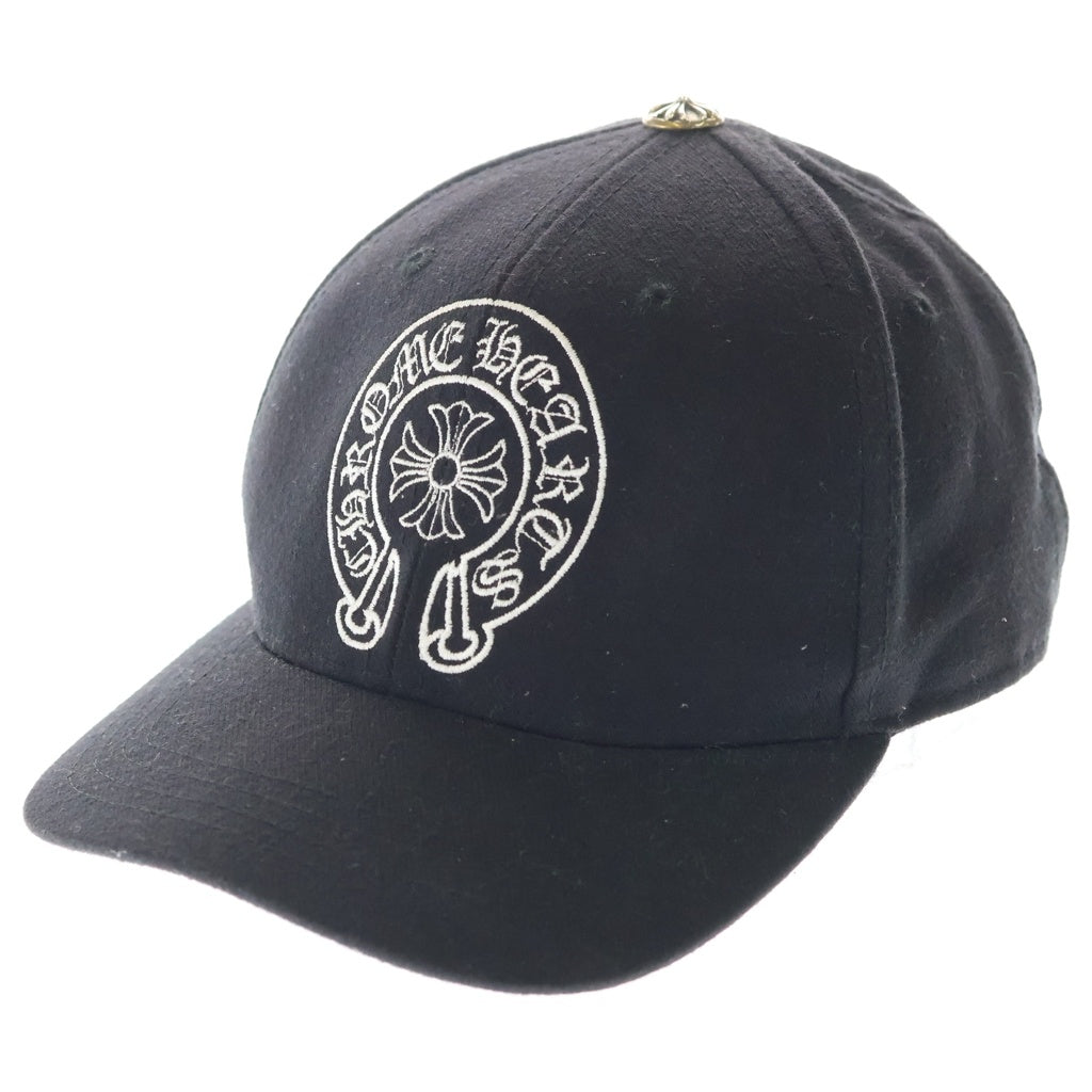 CHROME HEARTS(クロムハーツ) BASEBALL TRUCKER CAP ホースシュー刺繍 トラッカー ベースボールキャップ 帽子 ブラック