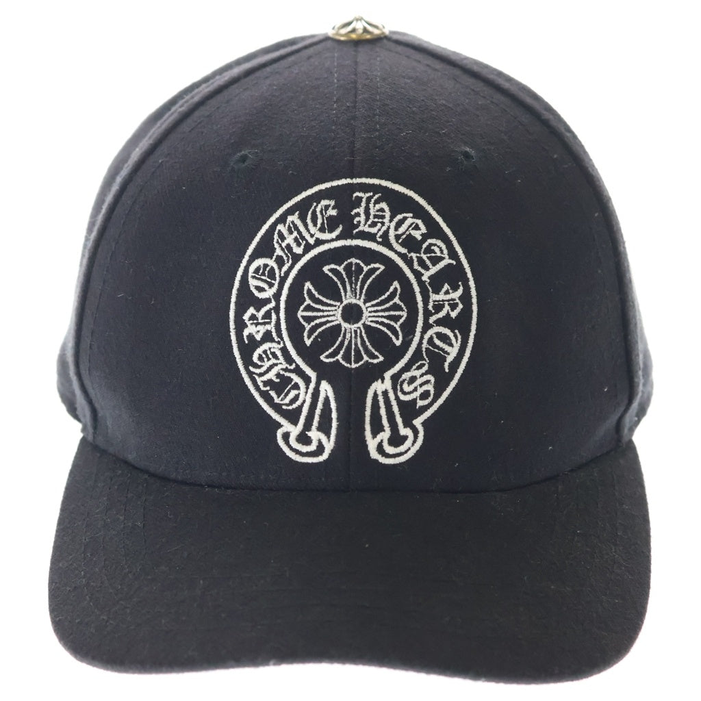 CHROME HEARTS(クロムハーツ) BASEBALL TRUCKER CAP ホースシュー刺繍 トラッカー ベースボールキャップ 帽子 ブラック