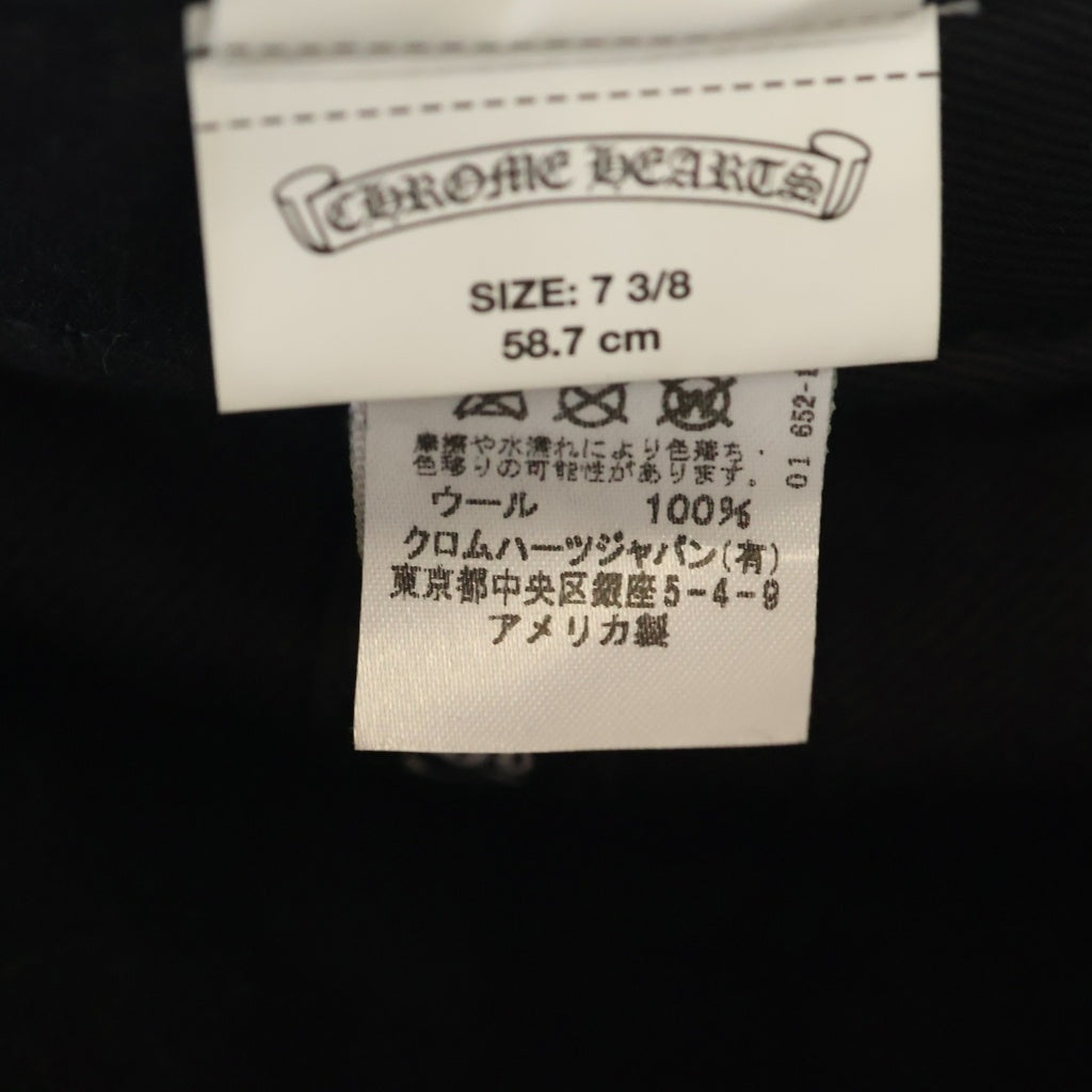 CHROME HEARTS(クロムハーツ) BASEBALL TRUCKER CAP ホースシュー刺繍 トラッカー ベースボールキャップ 帽子 ブラック