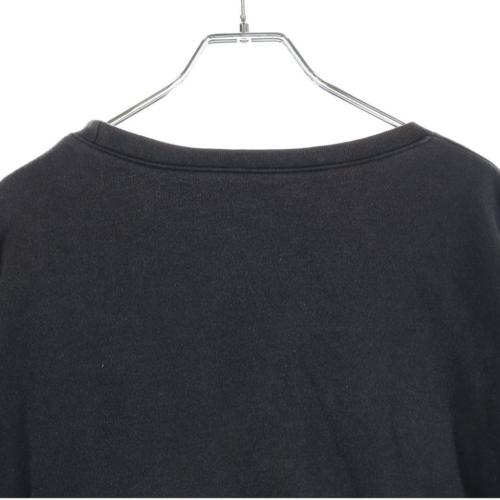 CHROME HEARTS(クロムハーツ) Horseshoe Arm Floral Cross L/S Sweatshirt ホースシュー アームフローラルクロス クルーネック スウェットトレーナー ブラック