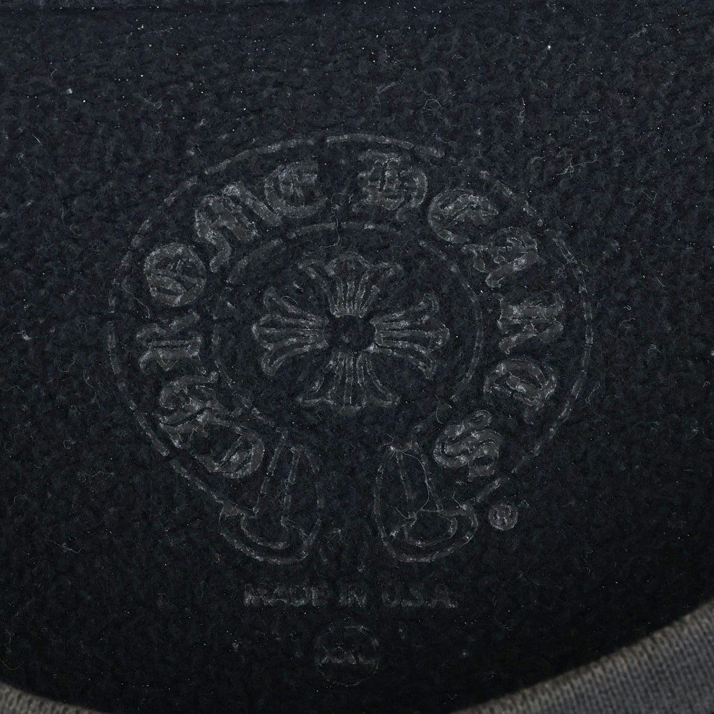 CHROME HEARTS(クロムハーツ) Horseshoe Arm Floral Cross L/S Sweatshirt ホースシュー アームフローラルクロス クルーネック スウェットトレーナー ブラック