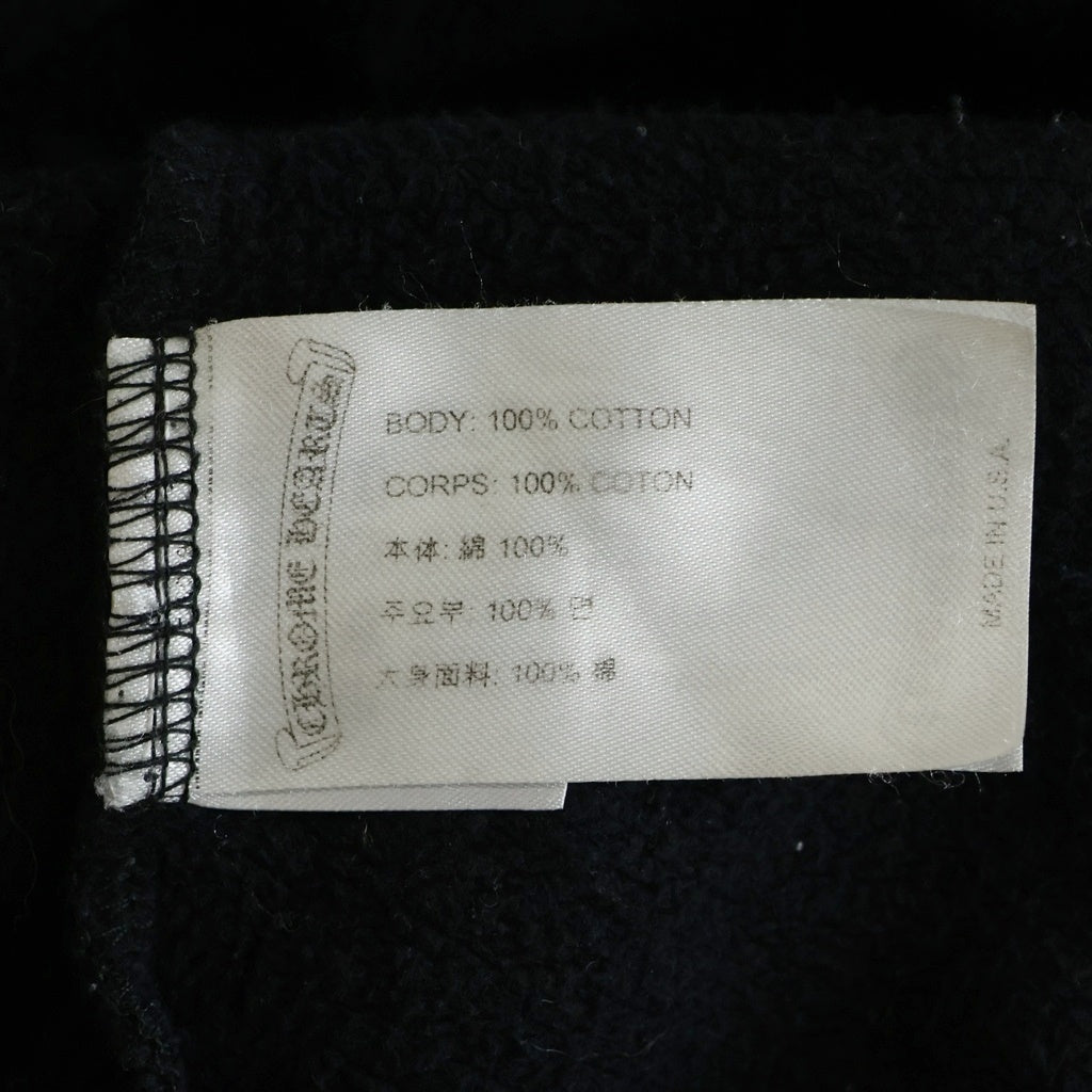 CHROME HEARTS(クロムハーツ) Horseshoe Arm Floral Cross L/S Sweatshirt ホースシュー アームフローラルクロス クルーネック スウェットトレーナー ブラック