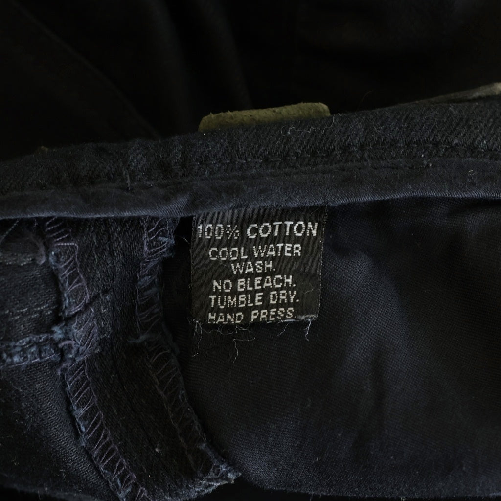 CHROME HEARTS(クロムハーツ) OLD FLEURKNEE DNM PANTS オールド フレアニー 裾ダガージップ デニムパンツ ブラック