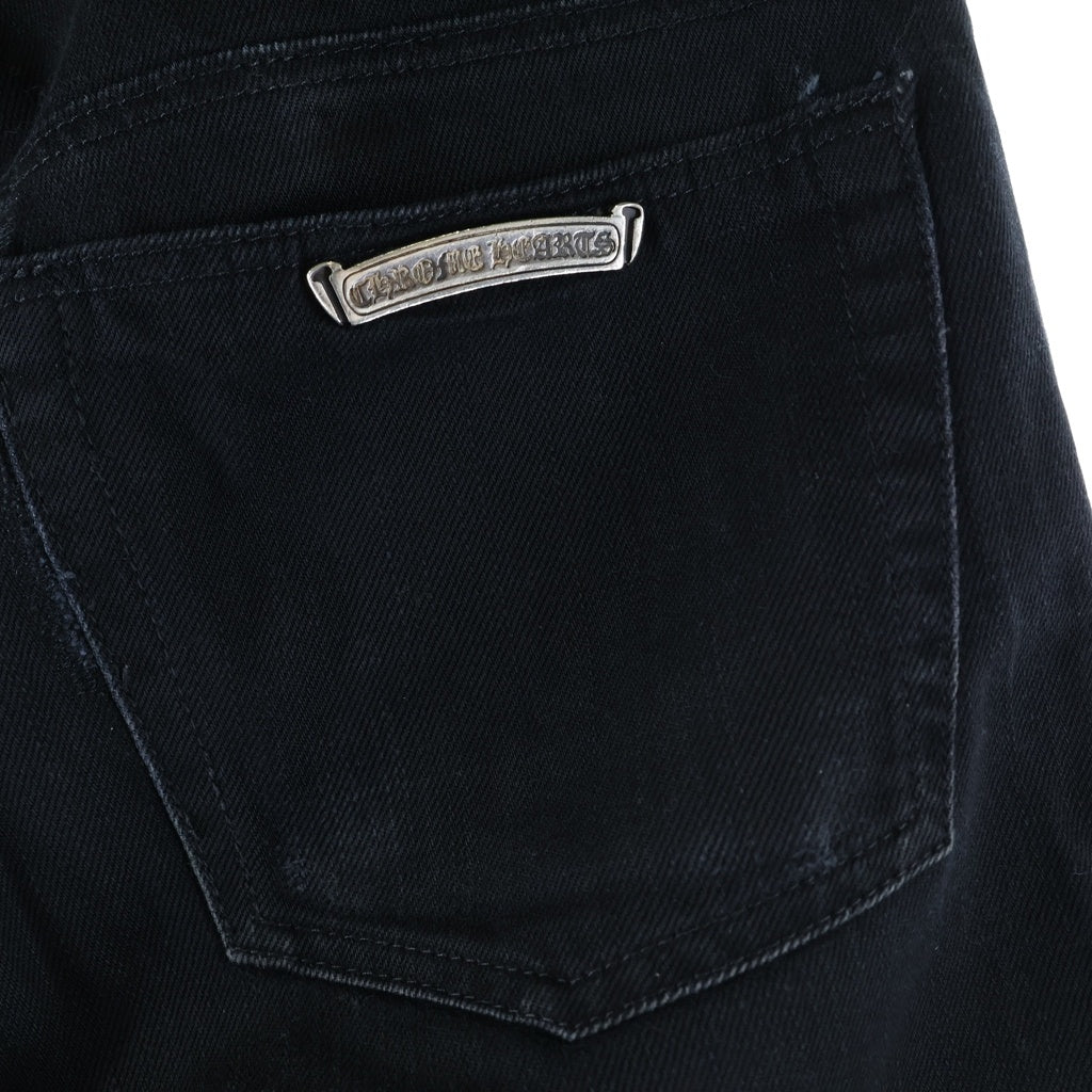 CHROME HEARTS(クロムハーツ) OLD JEAN SL FLEURKNEE フレアニーデニムパンツ