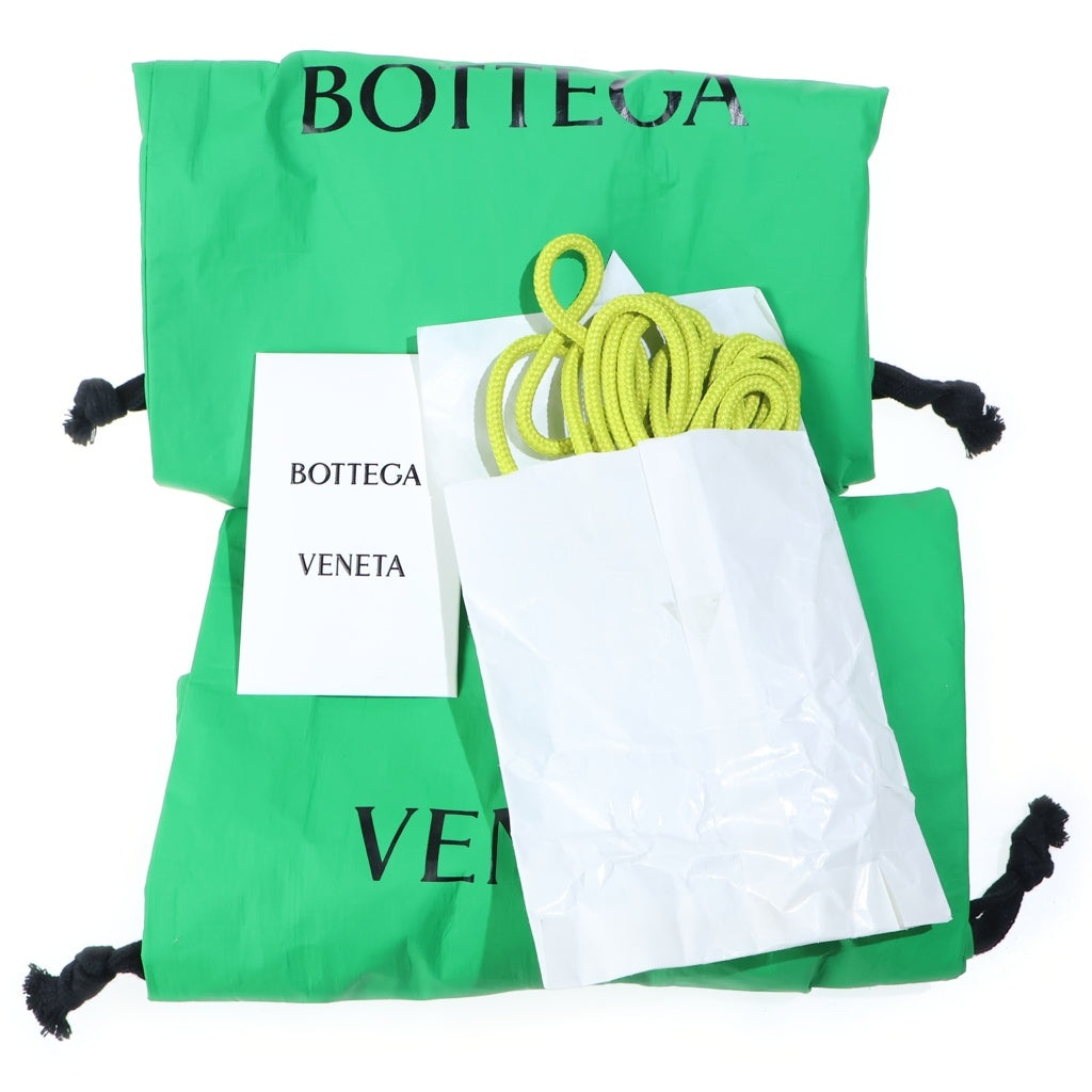 BOTTEGA VENETA(ボッテガヴェネタ) JELLY フラット オープントゥ レースアップ ラバーサンダル イエロー レディース