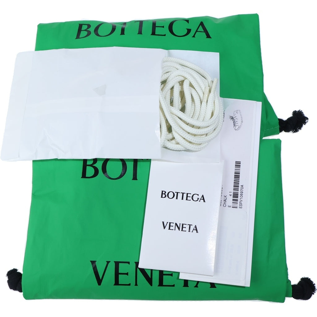 BOTTEGA VENETA(ボッテガヴェネタ) JELLY フラット オープントゥ レースアップ ラバーサンダル ホワイト