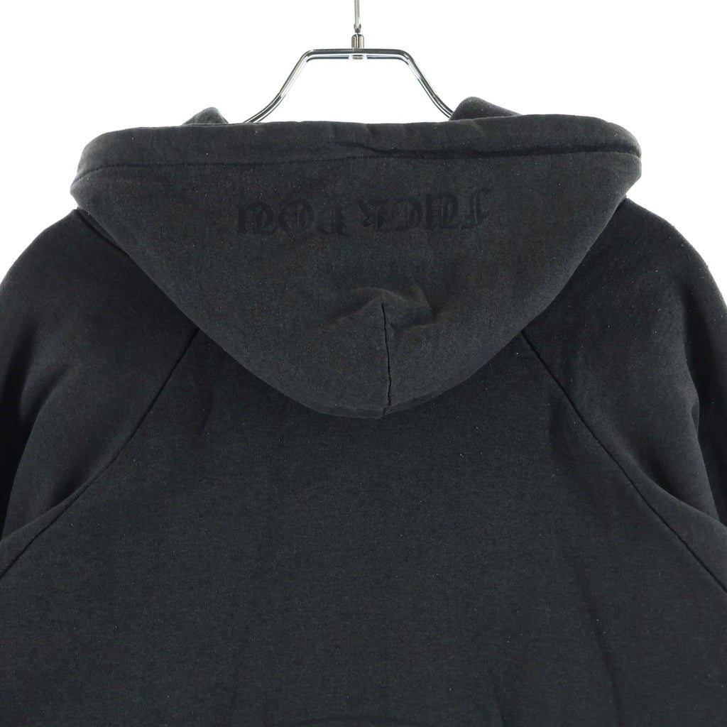 CHROME HEARTS(クロムハーツ) OLD Horseshoe Hoodie オールド ホースシュー 袖ロゴプリント プルオーバー パーカー ブラック