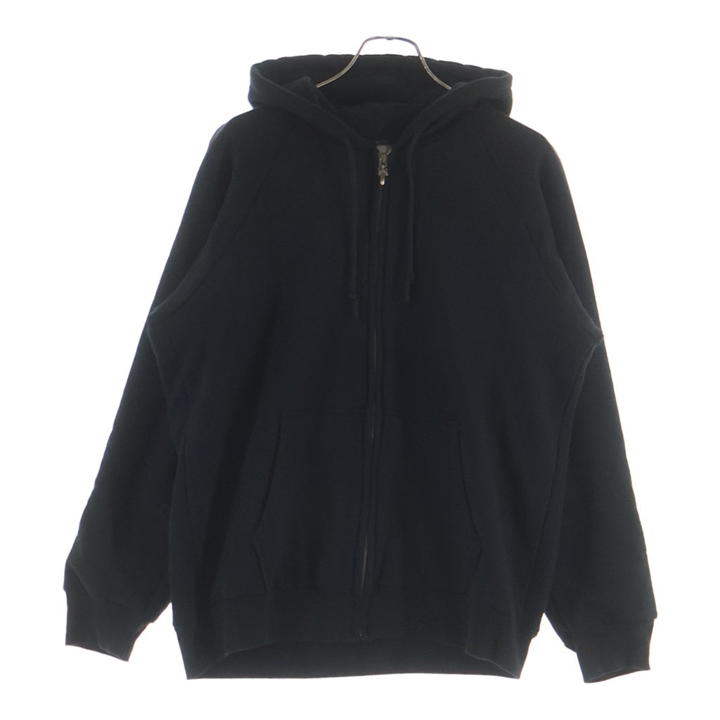 CHROME HEARTS(クロムハーツ) OLD SWTSHRT HD ZIP 袖フローラル バックホースシュープリントジップパーカー ブラック