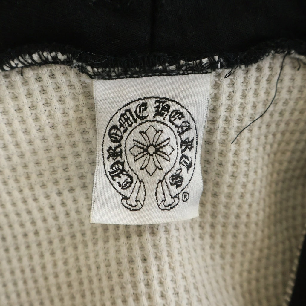 CHROME HEARTS(クロムハーツ) OLD SWTSHRT HD ZIP 袖フローラル バックホースシュープリントジップパーカー ブラック