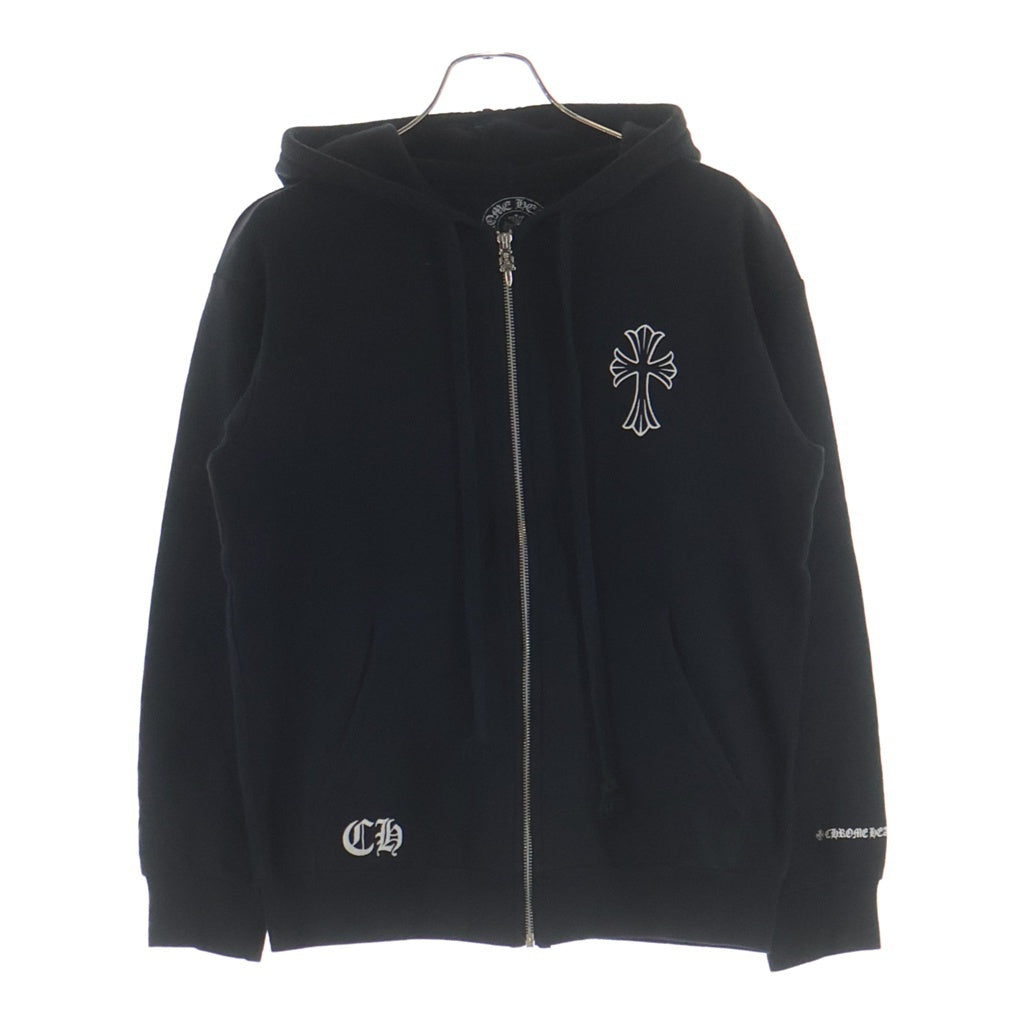 CHROME HEARTS(クロムハーツ) SWTSHRT HD ZIP CHクロス バックセメタリークロスプリント ジップアップパーカー