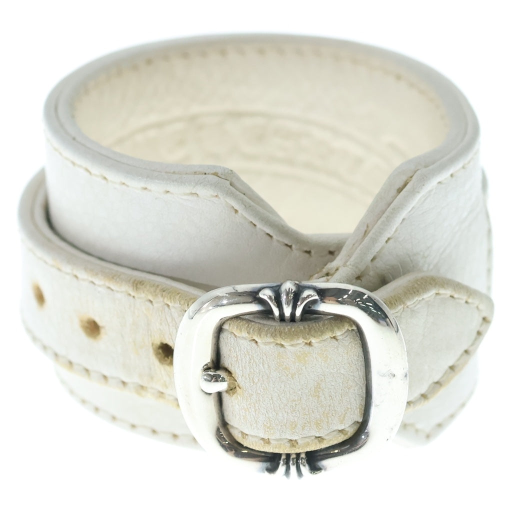 CHROME HEARTS(クロムハーツ) RR TINY BUCKLE ロックンロール レザーブレスレット レディース