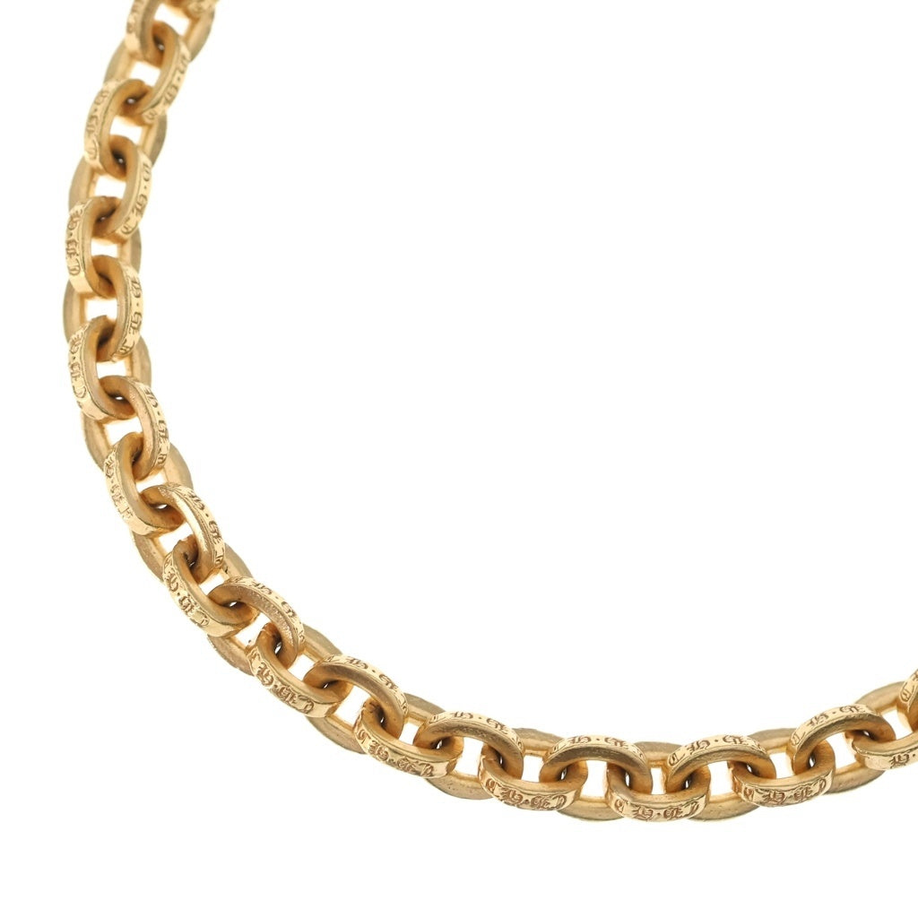 CHROME HEARTS(クロムハーツ) 22K PAPER CHAIN 18 ペーパーチェーン18inch ゴールドネックレス