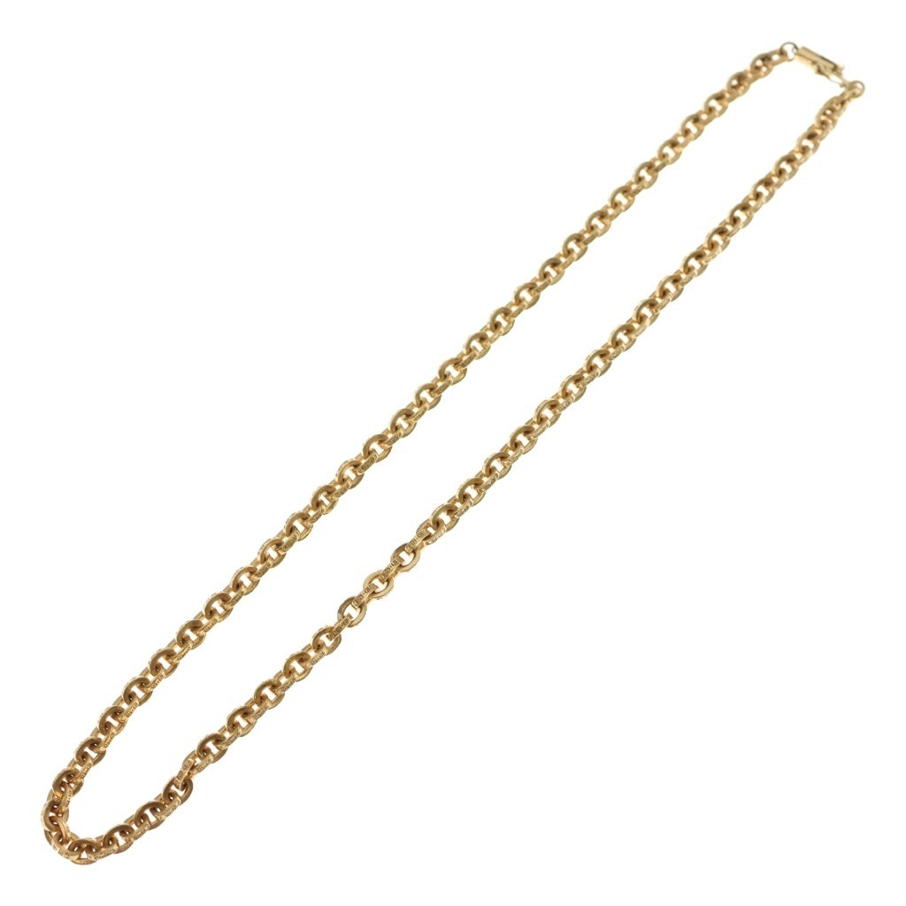 CHROME HEARTS(クロムハーツ) 22K PAPER CHAIN 18 ペーパーチェーン18inch ゴールドネックレス