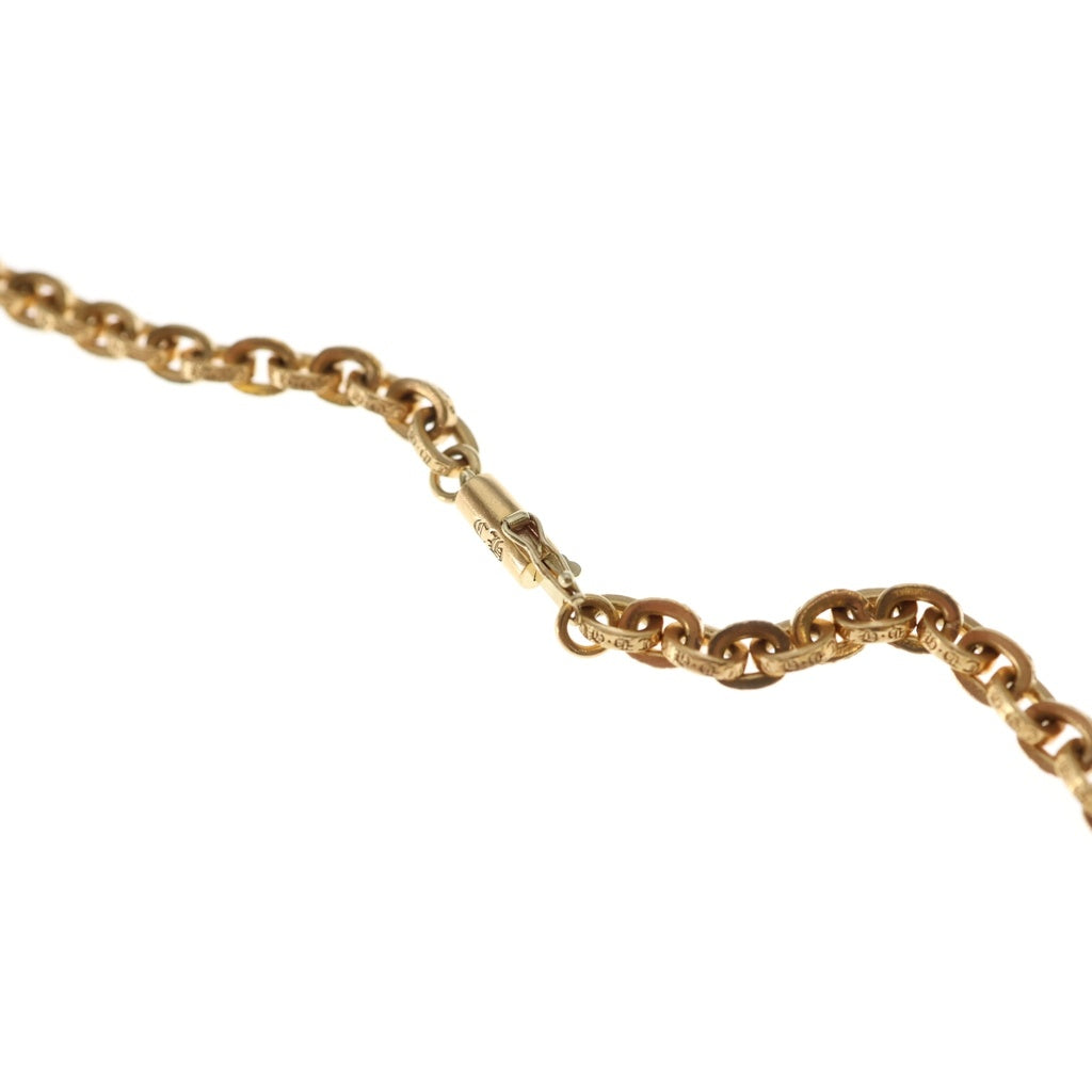 CHROME HEARTS(クロムハーツ) 22K PAPER CHAIN 18 ペーパーチェーン18inch ゴールドネックレス