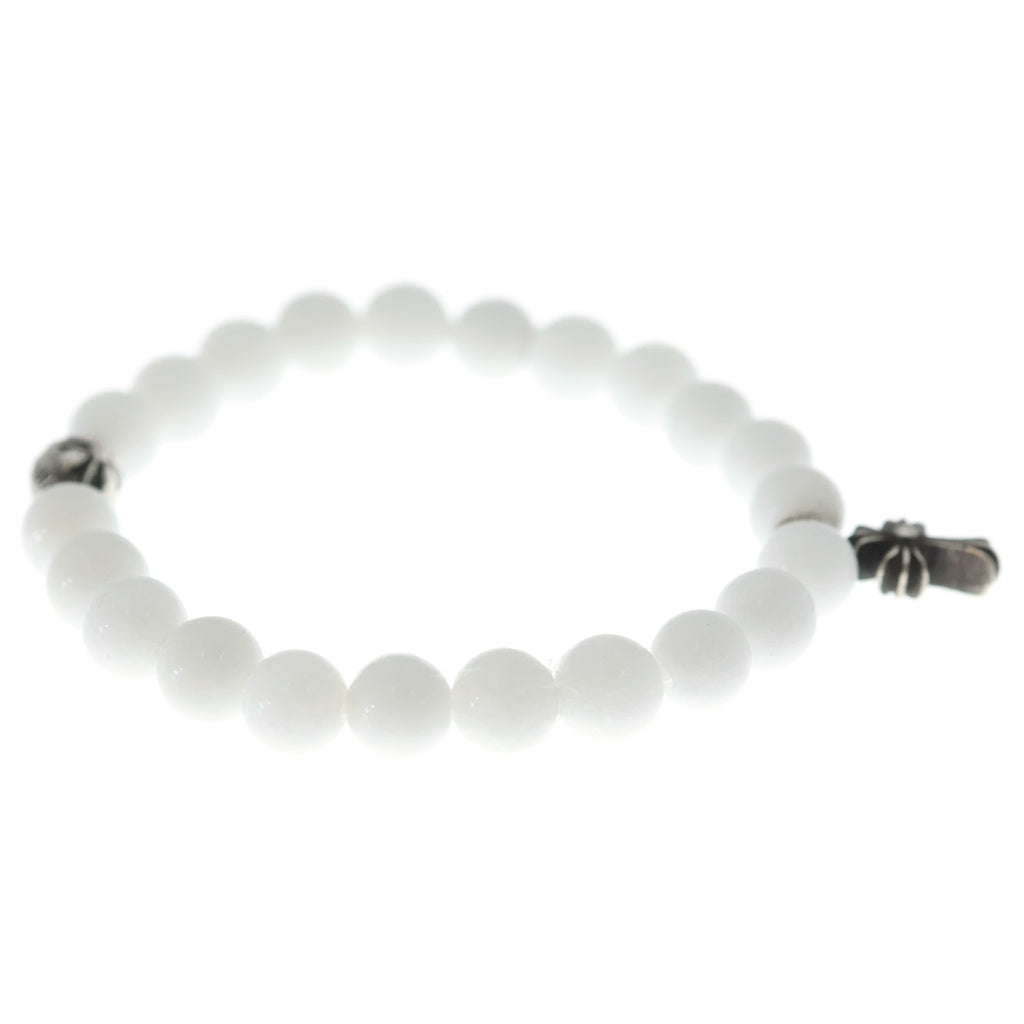 CHROME HEARTS(クロムハーツ) 6mm BEAD 6mmビーズブレス BEAD6mmビーズブレスレット ホワイト/シルバー