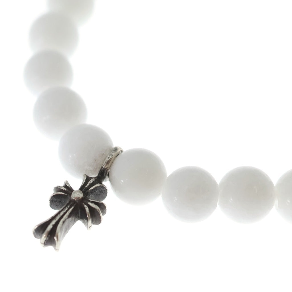 CHROME HEARTS(クロムハーツ) 6mm BEAD 6mmビーズブレス BEAD6mmビーズブレスレット ホワイト/シルバー