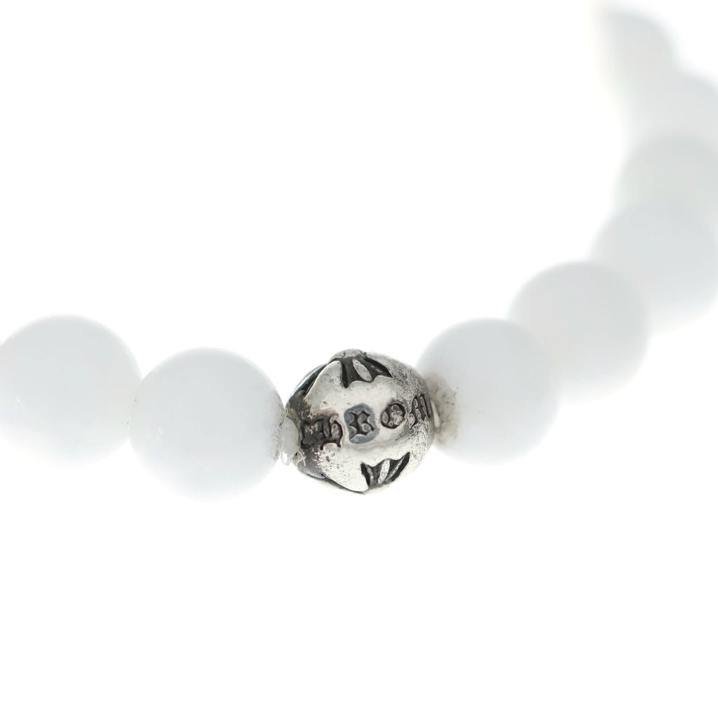 CHROME HEARTS(クロムハーツ) 6mm BEAD 6mmビーズブレス BEAD6mmビーズブレスレット ホワイト/シルバー