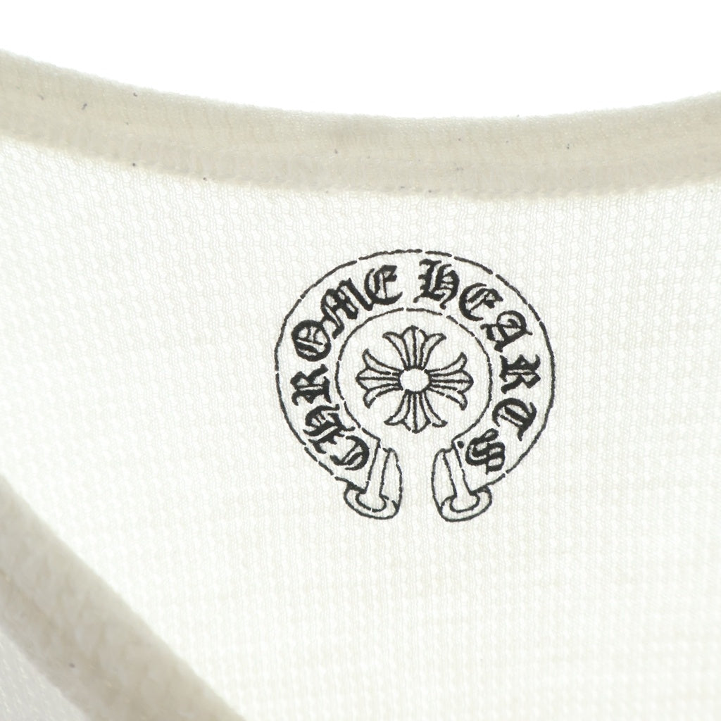 CHROME HEARTS(クロムハーツ) Thermal L/S 袖CHクロスバック スクローラルラベルプリント サーマル長袖Tシャツカットソー
