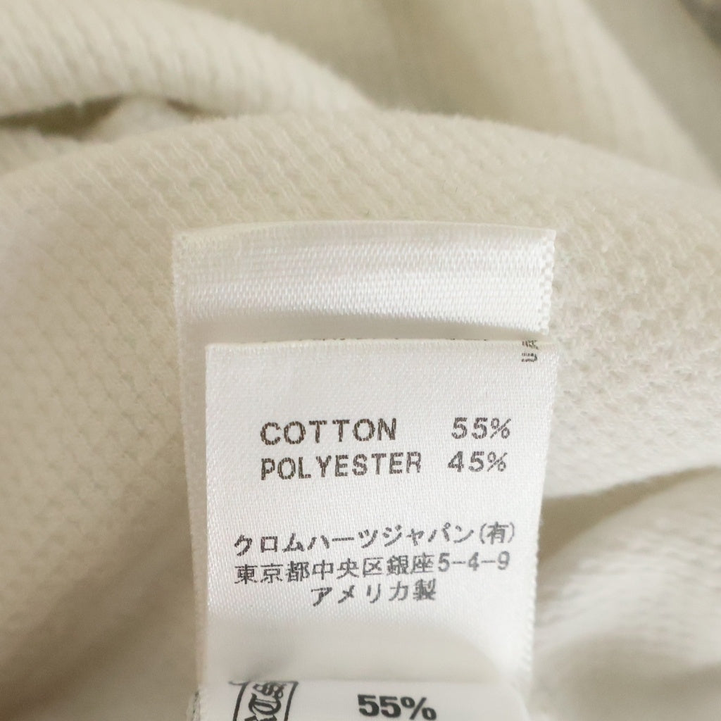 CHROME HEARTS(クロムハーツ) Thermal L/S 袖CHクロスバック スクローラルラベルプリント サーマル長袖Tシャツカットソー
