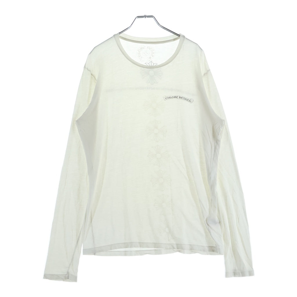 CHROME HEARTS(クロムハーツ) L/S TEE バックCHプラスプリント 長袖Tシャツカットソー